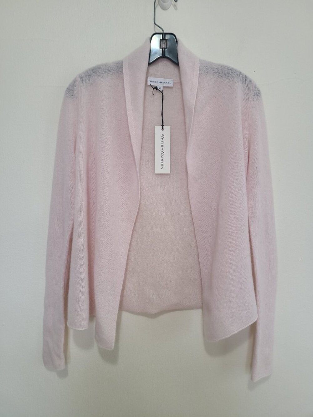 NWT White Warren Cashmere Mini Trapeze size XS Pink Rose Quartz